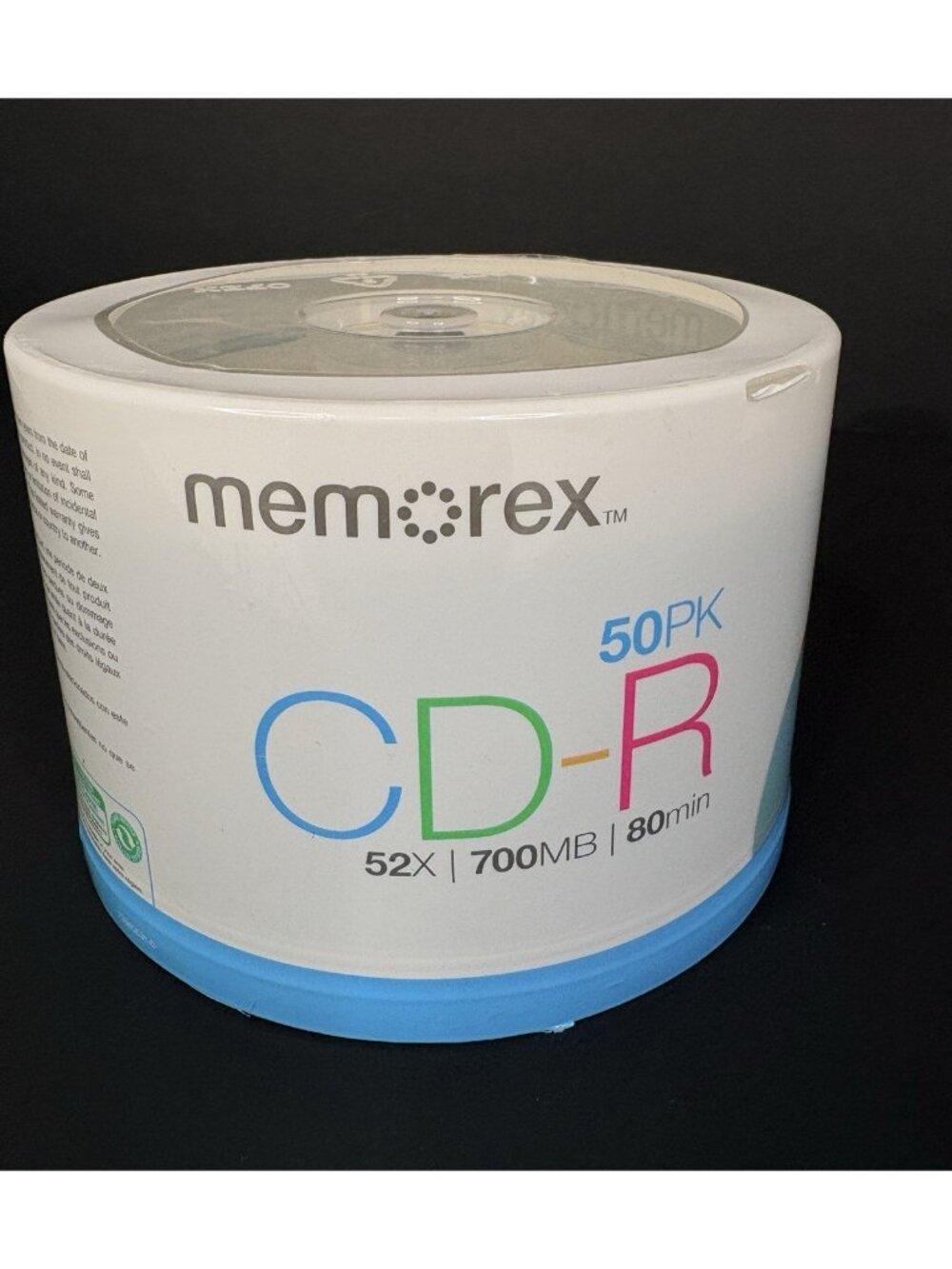 New Sealed Memorex CD-R 50 Pack Spindle 52x 700 MB 80 Minutes Music Blank CDs